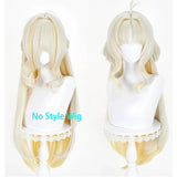 [Styled Wig]Suisui Cosplay Wig Game Wuthering Waves Women Long Mixed Light Yellow 85CM Hair For Anime Halloween Party Wig