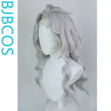 [Styled Wig]I dentity V Joseph, the lord of the undead, silver white Lace Front Wig curly hair COS wig cover