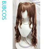 [Styled Wig]‌‌Gilberta Cosplay Wig Game Arknights:Endfield Brown Long Curly Hair 75CM Twin Tails Heat Resistant Cosplayer