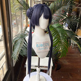 [Styled Wig]Ryuuge Kisaki Cosplay Wig Game Blue Archive Women Twin Tails Dark Purple Hair Heat Resistant Synthetic Halloween