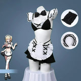 Kitagawa Marin Cosplay Costume My Dress-Up Darling【S-2XL】Maid DRESS With Necklace Navy Style Swimsuit Halloween Carnival