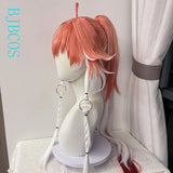 [Styled] Changli Cosplay Wig 90cm Long Hair with Ponytail Pink Silver White Red Wig Cosplay Heat Resistant Synthetic Wigs