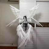 Seraphim‌ Six Wings Cosplay Costume Angels And Demons Wings Prop Voltaction Halloween Christmas Decoration Party Angel Wings