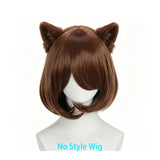 [Styled Wig]Kit Bodega Cosplay Wig Anime Women Brown 35cm Short Hair Kit For Cosplay Heat Resistant Hair Halloween Party Wig