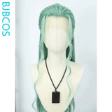 [Styled Wig]Universal Cosplay Full Lace Wig Long Light Green Hair Antique Qinglong Style Versatile NPC Wig Set Halloween Wig