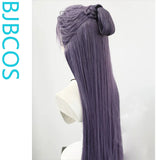 [Styled Wig]Lace Front Wig Ancient style Hanfu male NPC dark purple creative costume wig design