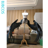 Versatile Cosplay Wings Anime Game Foldable Black Versatile Pearl Cotton Angel Wings Cosplay Halloween Carnival Party Prop Wings