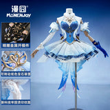Odette Cosplay Costume Game Genshin Imapct Women White Blue Lolita Ballet Dress Full Set Anime Party Halloween Roleplay Outfit