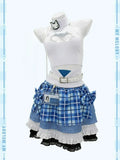 GODDESS OF VICTORY: NIKKE Mint Cos Anime  Idol Team Leader Cosplay Costume Sexy Cute Uniform Prop Set Halloween Party Outfit