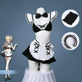 Kitagawa Marin Cosplay Costume My Dress-Up Darling【S-2XL】Maid DRESS With Necklace Navy Style Swimsuit Halloween Carnival