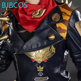 Game Zenless Zone Zero Cosplay Lighter Cosplay Full Suit Pu Leather Coat Lighter Black Suit Men Hallowen Roleplay Suit