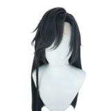 [Styled Wig]Ashes of the Kingdom‌ Blue black Lace Front Wig COS Fu Rong emits hibiscus wig set