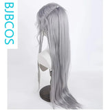 [Styled Wig]Love and Deep Space Qin Che Silver Wing Demon Silver Grey COS Wig Hairy Girl Style Headset Customizable