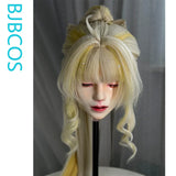 [Styled Wig]‌‌Suisui‌ Cosplay Wig Game Wuthering Waves Woman Long 100CM Light Yellow Heat Resistant Fiber Hair Halloween Party