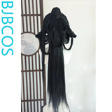 [Styled Wig]WHERE WINDS MEET Cao Jing Guanyin Lace Front Wig COS hairy girl hairstyle wig set