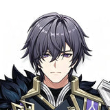 [Styled Wig]‌Valeriy Cosplay Wig Game Genshin Impact Women Men Short Dark Blue 33cm Hair Anime Hair Carnival Halloween Party Wig
