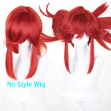 [Styled Wig] In Stock Anime Li Glaze Synthetic Hair Short 30cm Mixed Orange Red Cosplay Anime Wig Heat Resistant Hair Halloween