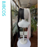 [Styled Wig]Sparxie Boss Version Cosplay Wig Game Honkai: Star Rail HSR Women Twin Tails Black White Hair Halloween Party Wig