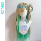 [Styled] Lynae Cosplay Wig 90cm Flax mixed green Long hair Heat Resistant Synthetic Wig+Wig cap Game Wuthering Waves Lynae Hair