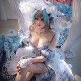 Azur Lane HMS Cheshire Cosplay  Halloween Costume Dress Halloween Party Role Play Outfit Women Wedding Dress