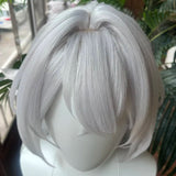 [Styled Wig]Severian Lowell Cosplay Anime Game Zenless Zone Zero Long Silvery White Wigs Fashion Ponytail Hairdo Synthetic