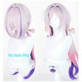 [Styled Wig]Whispers Of Stars And Smoke Cosplay Wig Genshin Impact Gradient 75CM Pink Purple Heat Resistant Hair Women Halloween