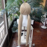 [Styled Wig]Sameko Saba Cosplay Wig ‌Nacho Neko VTuber Golden Highlight Straight Long Hair Anime Heat Resistant Synthetic Wig