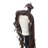 [Styled Wig]Ashes of the Kingdom‌ Zhuge Dan Brown Three Pointed Lace Front Wig Hair COS Wig Set