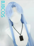 [Styled Wig]Universal lace front wig antique style blue mermaid NPC design creative wig set