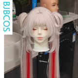 [Styled Wig]Sparxie Sweet Dream Radio Cosplay Wig Game HSR Women Twin Tails 98CM Pink Mixed Red Hair Halloween Party Wig