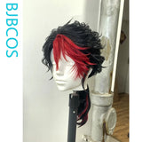 [Styled Wig]Frederick Kreiburg Cosplay Wig Game I dentity V Men Women Black And Red Long 56CM Hair For Halloween Party Wig