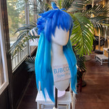 [Styled Wig]Aoba Seragaki Cosplay Wig Game Dramatical Murder Men Mixed Blue Long Hair Heat Resistant Synthetic For Halloween