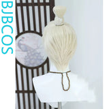 [Styled Wig]WHERE WINDS MEET Dongque Gongzi White Gold Lace Front Wig COS Hairy Girl Style Wig Set