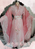 Zhen Huamian‌ Antique Design Cosplay  Halloween Costume Film And Ancient Costume Versatile Pink Color