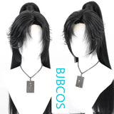 [Styled Wig]Li Shen Ancient Style Ink Burning Ancient Style Versatile Hanfu Male Lace Front Wig COS Style Wig Set