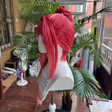[Styled Wig]Rapi Cosplay Wig Game GODDESS OF VICTORY: NIKKE For Women Mixed Red Long Ponytail Costume‌ Synthetic Prop Wigs
