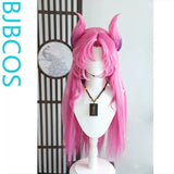[Styled Wig]League of Heroes  Star Guardian Kasha Cos Corn Beard Hairy Girl Patch Style Wig Set