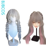 [Styled Wig]‌Judyy Hoppss Wig Movie Women Long Grey Twintails Braided Hair Rabbit Judyy Hoppss Cosplay Free Cap Wig