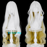 [Styled Wig]‌‌Hsin Second Cosplay Wig Game Wuthering Waves Women White To Light Gold Gradient 98CM For Halloween Comicon Party