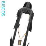 [Styled Wig]Ancient style men's  young man's imitation Lace Front Wig Chu Wanning wig cover, versatile half tied ponytail