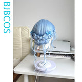 [Styled Wig]The Shorekeeper Cosplay Wig Women 40CM Short Light Blue Hair Anime Costume Theme Party Heat Resistant Synthetic Wig