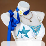 Robin Cosplay Costume Game Honkai Star Rail HSR Women White Swimsuit Outfit Prop Full Set Halloween Theme Party Singer Style