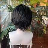 [Styled Wig]Rust Cosplay Wig Game Path To Nowhere Men Short Black Hair Synthetic Heat Resistant Rust Cosplay Wigs