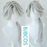 [Styled Wig]I dentity V Under the Truth, Departures Master Gatt Patch Silver White COS Wig Cover