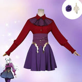 【In Stock】Ishtar Cosplay Costume Anime Fate/strange Fake Women Red And Purple Dress Carnival Halloween Party Role Play Suits