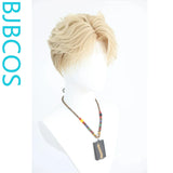 [Styled Wig]Mixed gold imitation hand hook daily youthful feeling cat ear NPC live broadcast versatile styling short hair wi