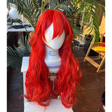 [Styled Wig]Himeko Cosplay Wig Honkai Star Rail HSR Women Red 66CM Hair For Heat Resistant Synthetic Hair Halloween Party Wigs