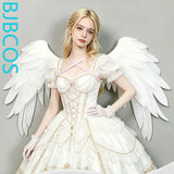 Versatile Electric Big Wings Cosplay Game Anime Angel Black White Wings Costume Prop Halloween Christmas Decoration Party Wings