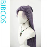 [Styled Wig]Lace Front Wig Ancient style Hanfu male NPC dark purple creative costume wig design