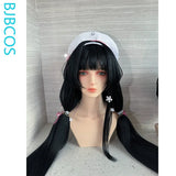 [Styled Wig]Chisa Cosplay Wig Game Wuthering Waves Women 85CM Black Long Hair Swimsuit Halloween Heat Resistant Synthetic Wig